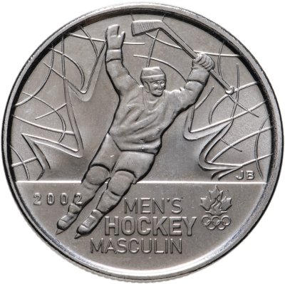 купить Канада 25 центов (cents) 2009 "Победа мужской сборной по хоккею на олимпиаде Солт-Лейк-Сити 2002"
