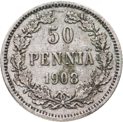 купить 50 пенни (pennia) 1908 L