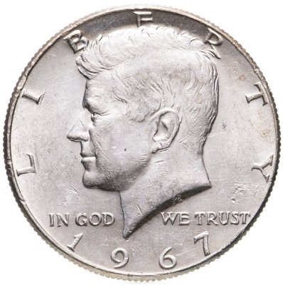 купить США 50 центов (1/2 доллара, half dollar) 1967 Kennedy Half Dollar (Кеннеди)