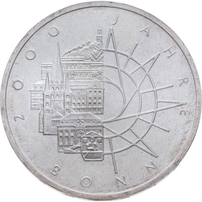 купить Германия 10 марок 1989 "2000 лет городу Бонн"