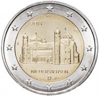купить Германия 2 евро 2014 J "Федеральные земли Германии: Нижняя Саксония"