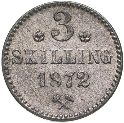 купить Норвегия 3 скиллинга 1872
