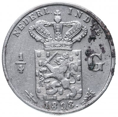 купить Голландская Ост-Индия 1/4 гульдена 1898