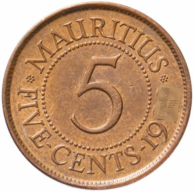 купить Маврикий 5 центов (cents) 1987-2017, случайная дата