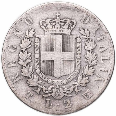 купить Италия 2 лиры 1863