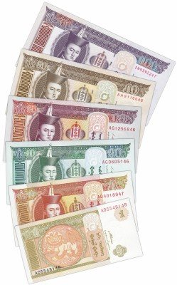 купить Набор банкнот Монголии 2008-2014 (6 штук)