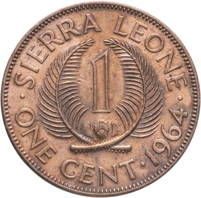 купить Сьерра-Леоне 1 цент (cent) 1964