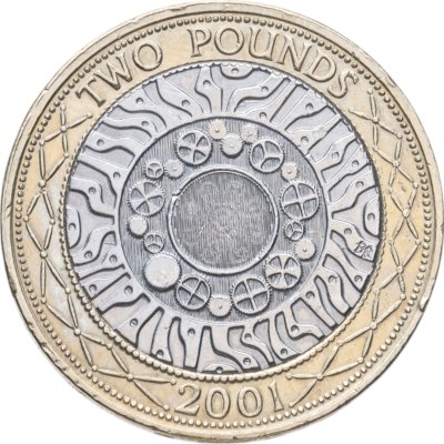 купить Великобритания 2 фунта (pounds) 2001