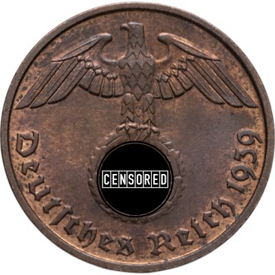 купить Германия (Третий рейх) 2 рейхспфеннига (reichspfennig) 1939 D