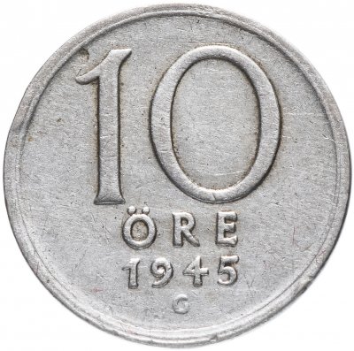 купить Швеция 10 эре (ore) 1945