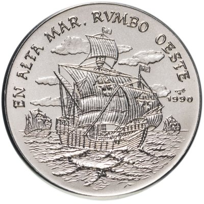 купить Куба 1 песо 1990 " EN ALTA MAR RUMBO OESTE"