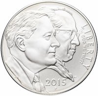 купить США 1 доллар (dollar) 2015 двор P "75 лет фонду March of Dimes" UNC
