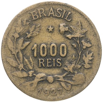 купить Бразилия 1000 рейс (reis) 1927