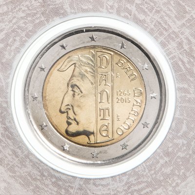 купить Сан-Марино 2 евро 2015 "750 лет со дня рождения Данте Алигьери"