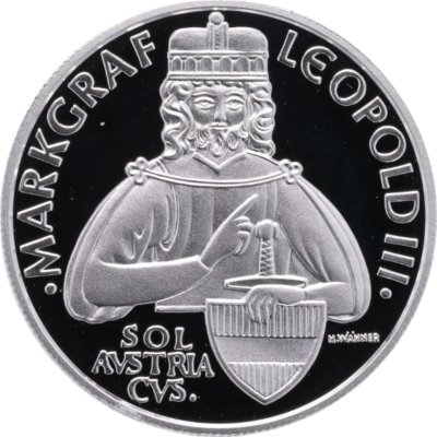 купить Австрия 100 шиллингов 1996 "Леопольд III" в футляре с сертификатом