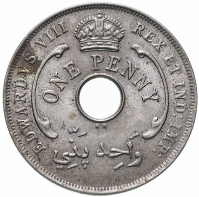купить Британская Западная Африка 1 пенни (penny) 1936 KN Эдуард VIII