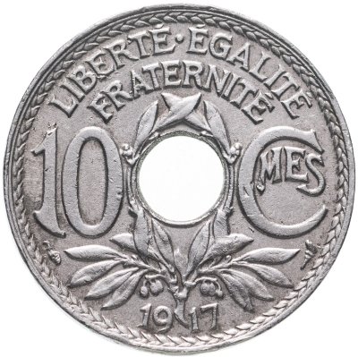 купить Франция 10 сантимов (centimes) 1917