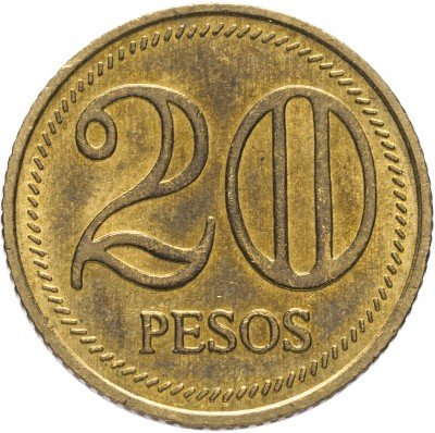купить Колумбия 20 песо (pesos) 2004-2008, случайная дата