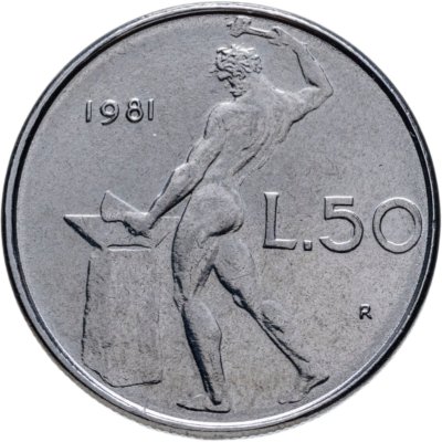 купить Италия 50 лир 1969-1983, случайный год