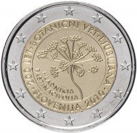 купить Словения 2 евро 2010 "200 лет Ботаническому саду Любляны"