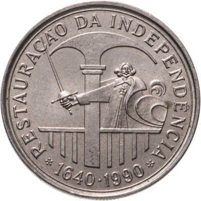 купить Португалия 100 эскудо (escudos) 1990 "350 лет со дня восстановления португальской независимости"