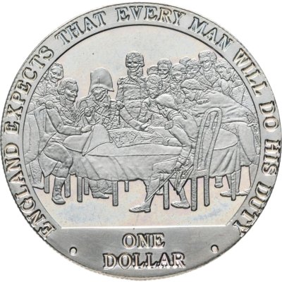 купить Острова Кука 1 доллар (dollar) 2007 Англия ждёт, что каждый выполнит свой долг - Военный совет