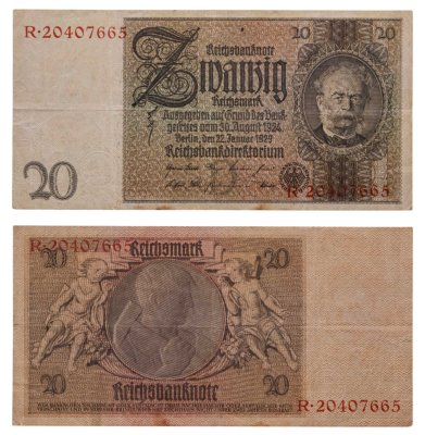 купить Германия 20 марок 1929