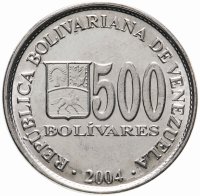 купить Венесуэла 500 боливаров (bolivares) 2004