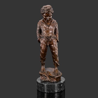 купить Скульптура "Писающий мальчик", по модели скульптора Vincento Cinque, бронза, литье, камень, Европа, 1960-1980 гг.