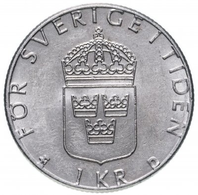 купить Швеция 1 крона 1989
