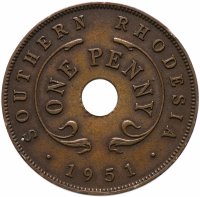 купить Южная Родезия 1 пенни (penny) 1951