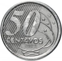 Купить Бразилия 50 сентаво 2003 - 2019 гг.