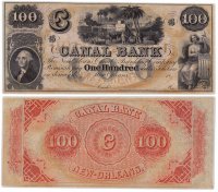 купить США 100 долларов 18__ (Canal Bank ) Новый Орлеан Луизиана