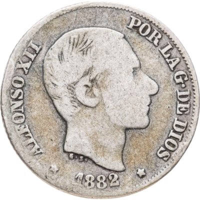 купить Испания 10 сентаво (centavos) 1882