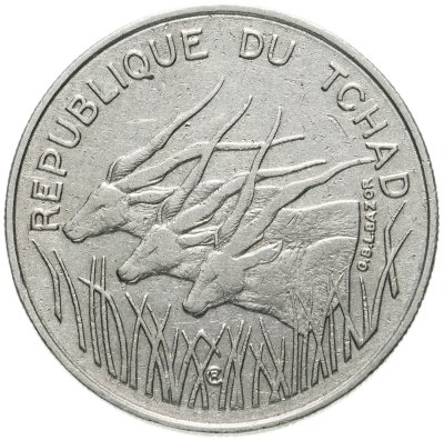 купить Чад 100 франков (francs) 1971