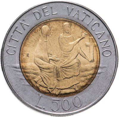 купить Ватикан 500 лир (lire) 1986