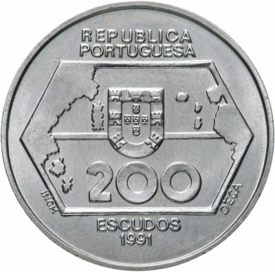 купить Португалия 200 эскудо (escudos) 1991 "Навигация на запад"