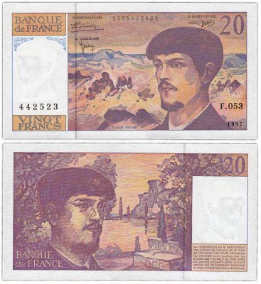 купить Франция 20 франков 1997 (Pick 151i)
