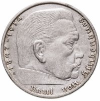 купить Германия (Третий рейх) 2 рейхсмарки (reichsmark) 1937 "А" - Берлин