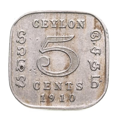 купить Цейлон 5 центов 1910