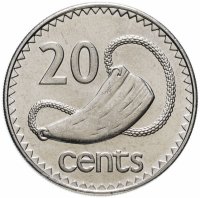 Купить Фиджи 20 центов (cents) 1996