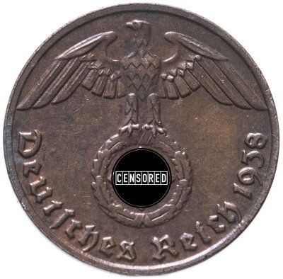 купить Германия, Третий Рейх 1 рейхспфенниг 1938 E