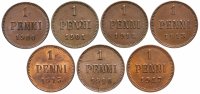 купить Набор из 7 монет 1900-1917, монеты для Финляндии