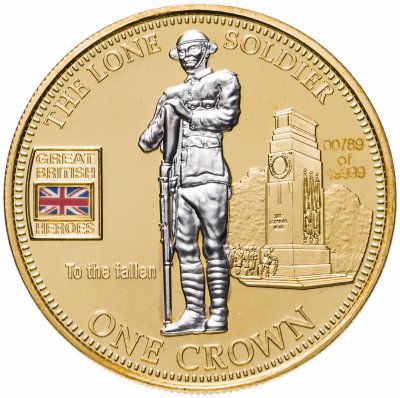 купить Тристан-да-Кунья 1 крона (crown) 2010 Герои Великобритании - Одинокий солдат