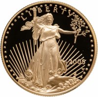 купить США 25 долларов (dollars) 2005 Proof Liberty " Американский золотой орёл"