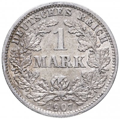купить Германия 1 марка (mark) 1907 D знак монетного двора: "D" - Мюнхен