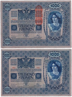 купить Австрия 1000 крон 1902 (1919) (Pick 59)