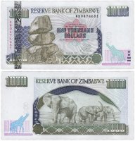купить Зимбабве 1000 долларов 2003 (Pick 12)