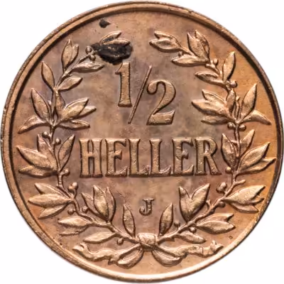 купить Германская Восточная Африка 1/2 геллера (heller) 1906 J