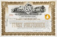 купить Акция США ERIE RAILROAD COMPANY, 1938г. ( С печатью)